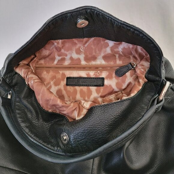 B-MAKOWSKY BLACK LEATHER PURSE - Picture 6 of 11
